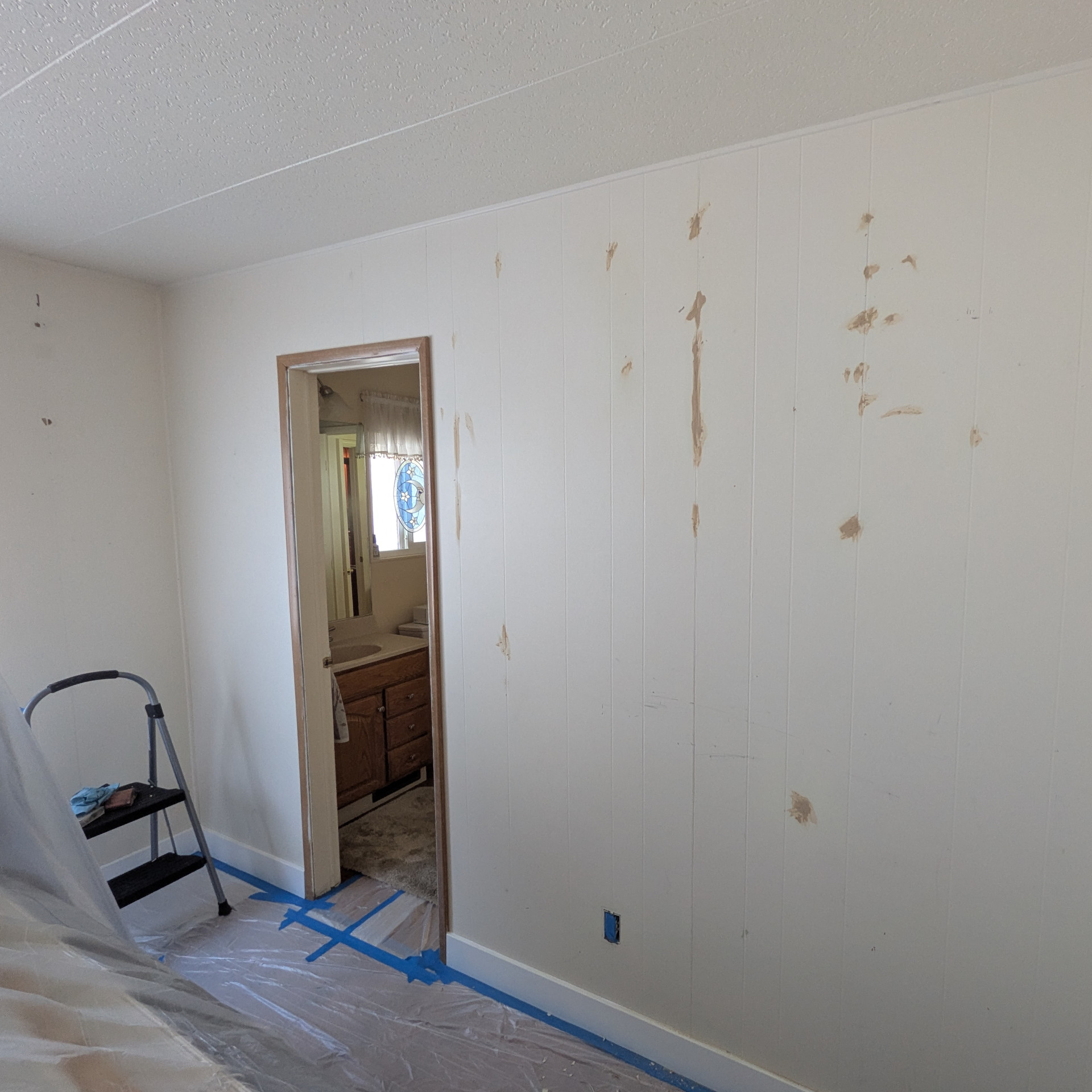 Bedroom painting - Progress image